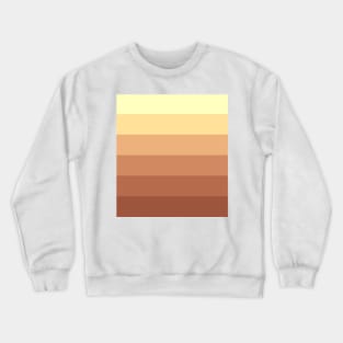 Stripes - Gradient - Dark to Light brown yellow Crewneck Sweatshirt